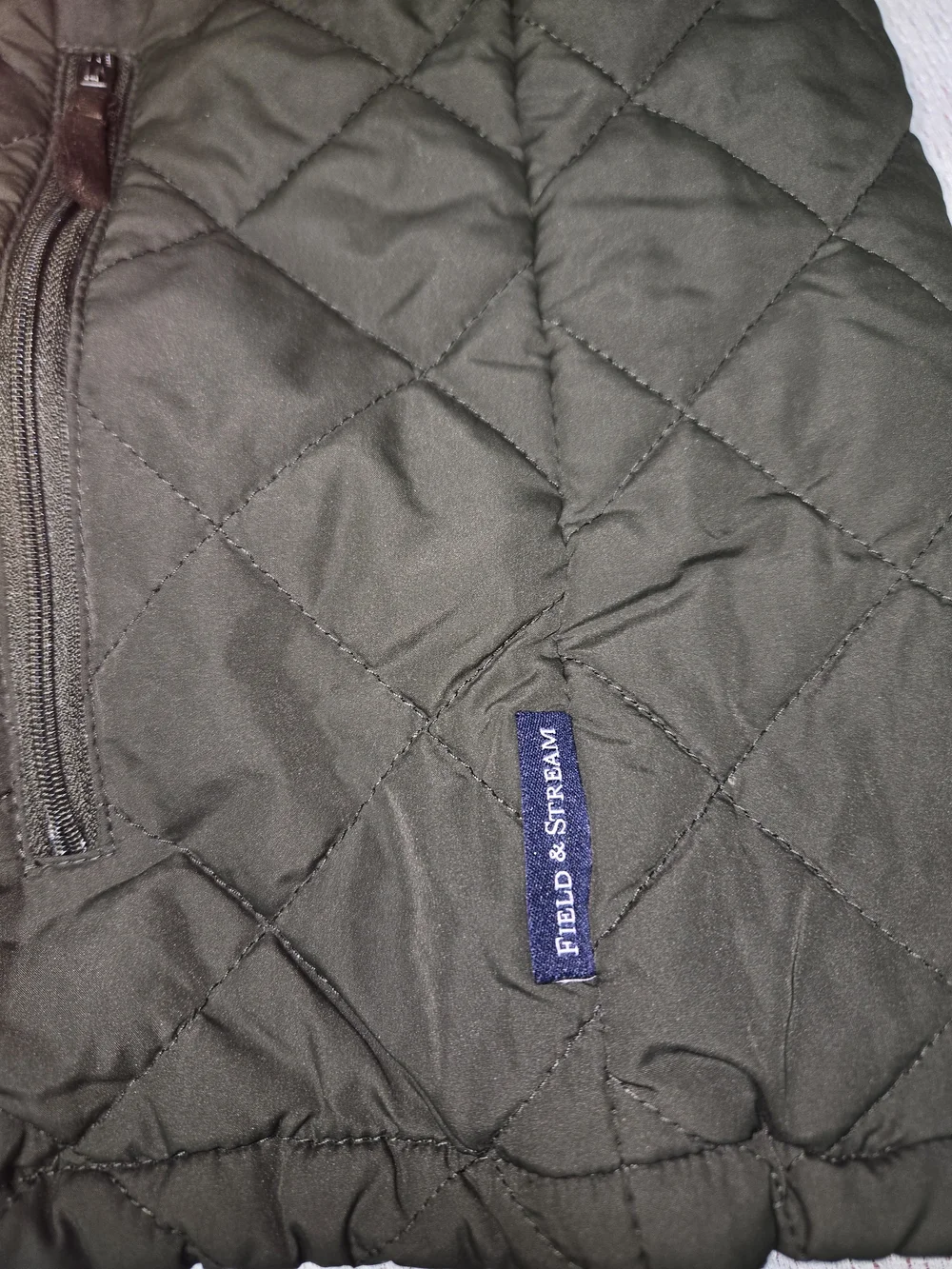 Field & Stream Quilted Olive Green Men's Outdoor Hiking Vest XL